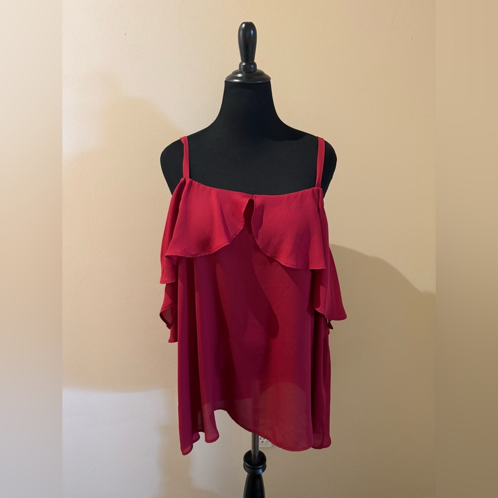 Torrid Cold Shoulder Flowy Top